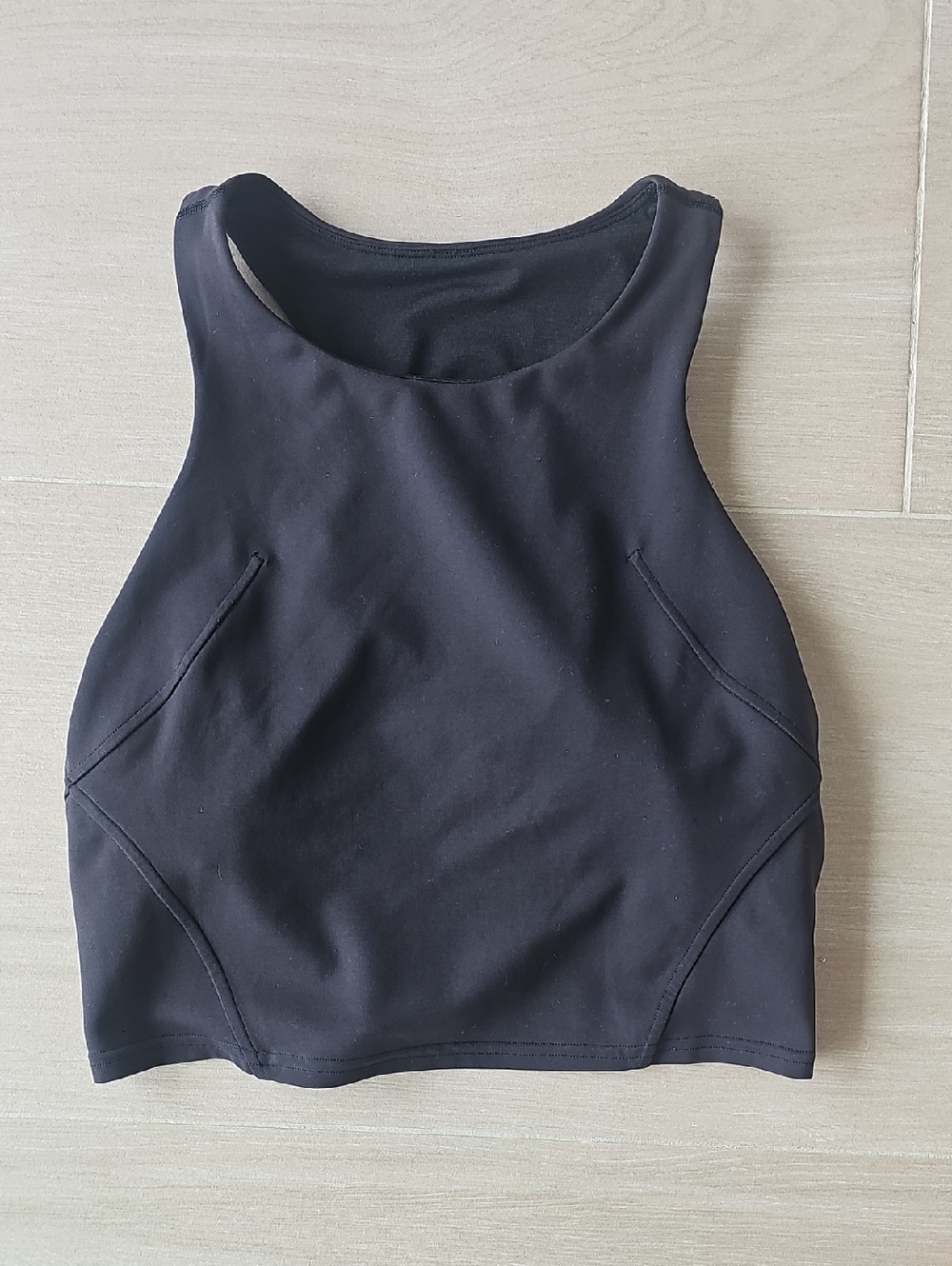 lululemon athletica Black Sports Bra Crop Top